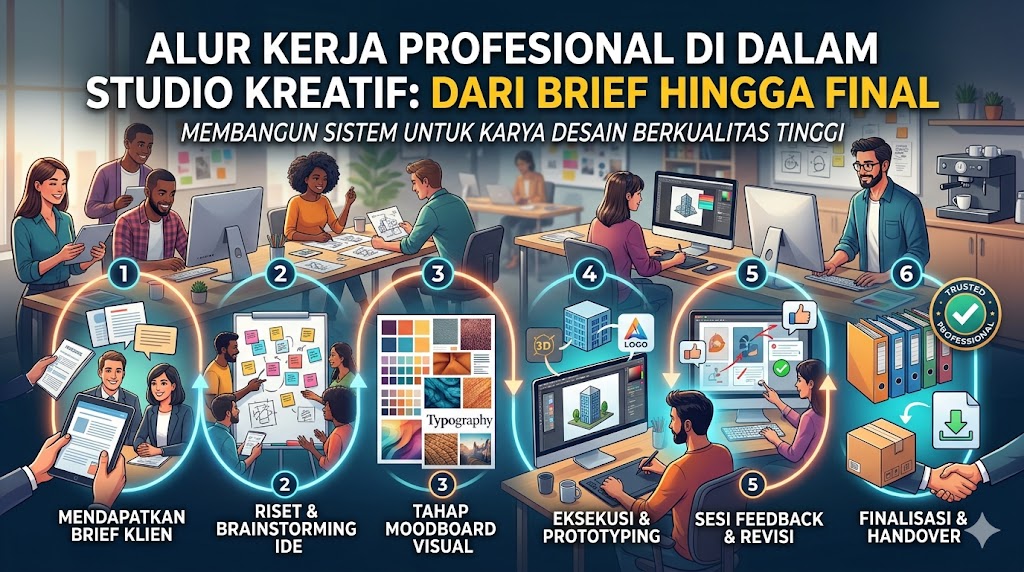 Alur Kerja Profesional di Dalam Studio Kreatif Jitu
